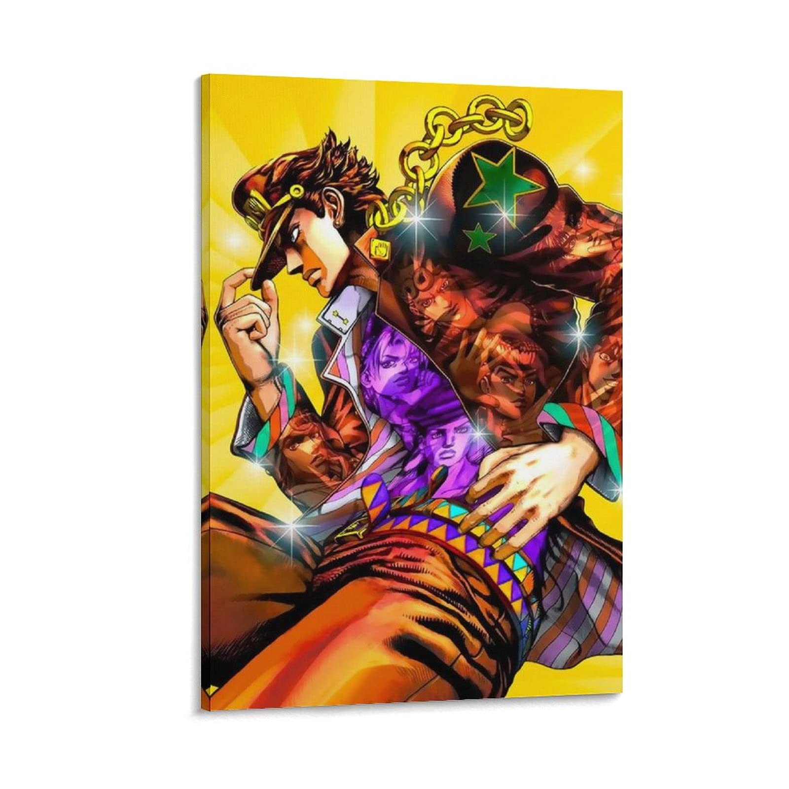 Amazon｜ジョジョの奇妙な冒険空条承太郎アニメキャンバスアート